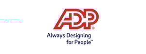 The letters 'adp' in thick, red outlines