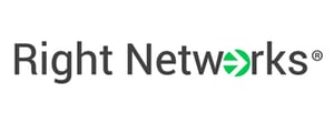 the words 'Right Networks' in a logo. the 'o' in networks is green and has an arrow